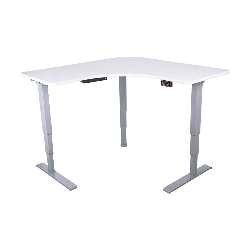 L Shaped Height Adjustable Desk Frame