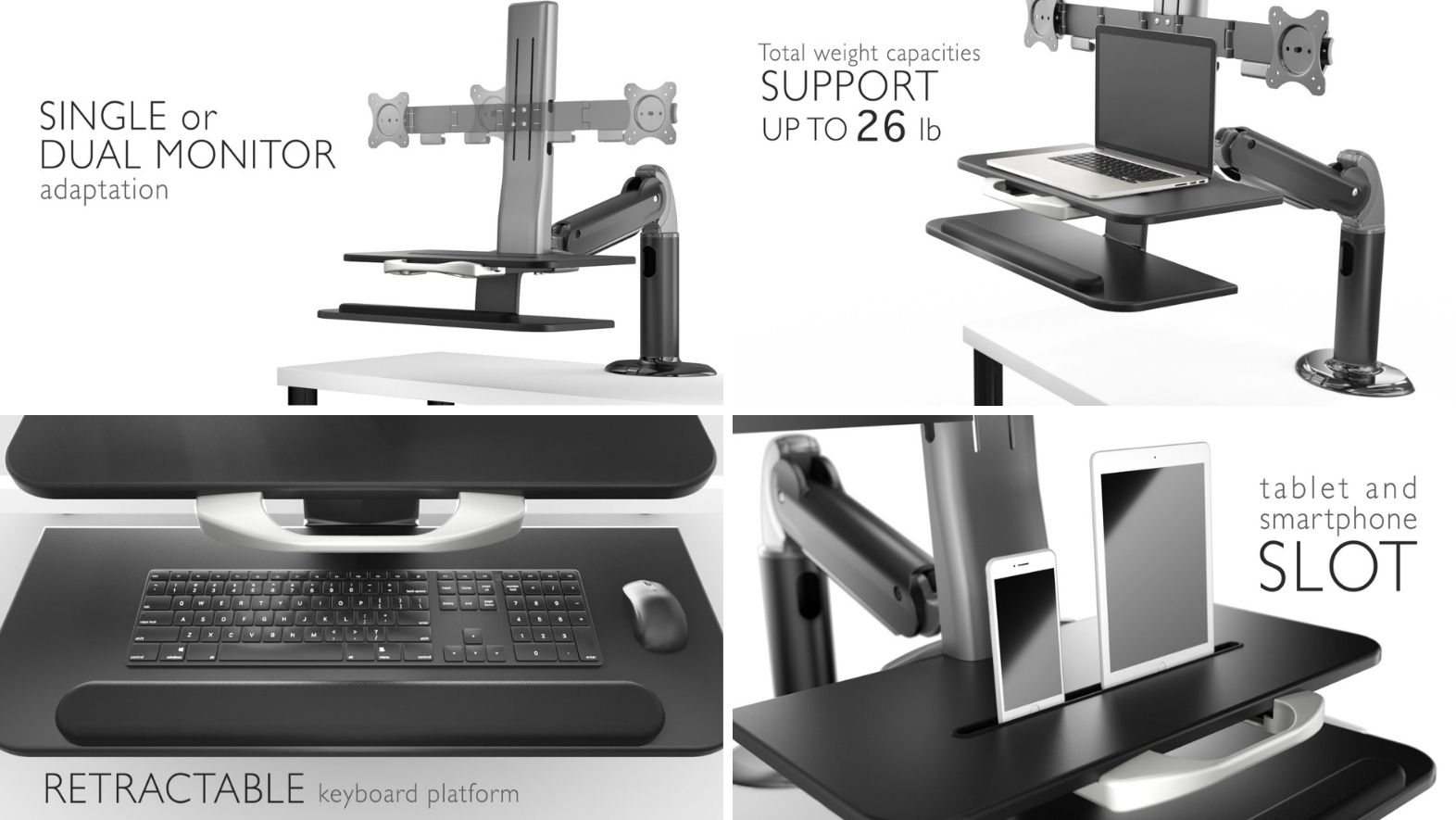 SP201 retractable keyboard platform