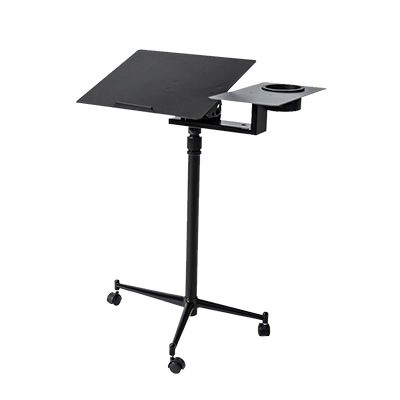 SP901-D Metal Mobile Standing Desk with Side Table